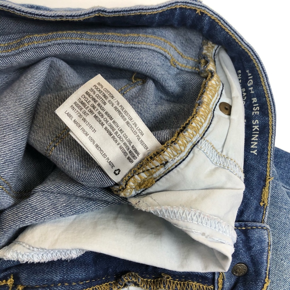 High Rise Skinny Denim Jeans - Picture 6 of 14